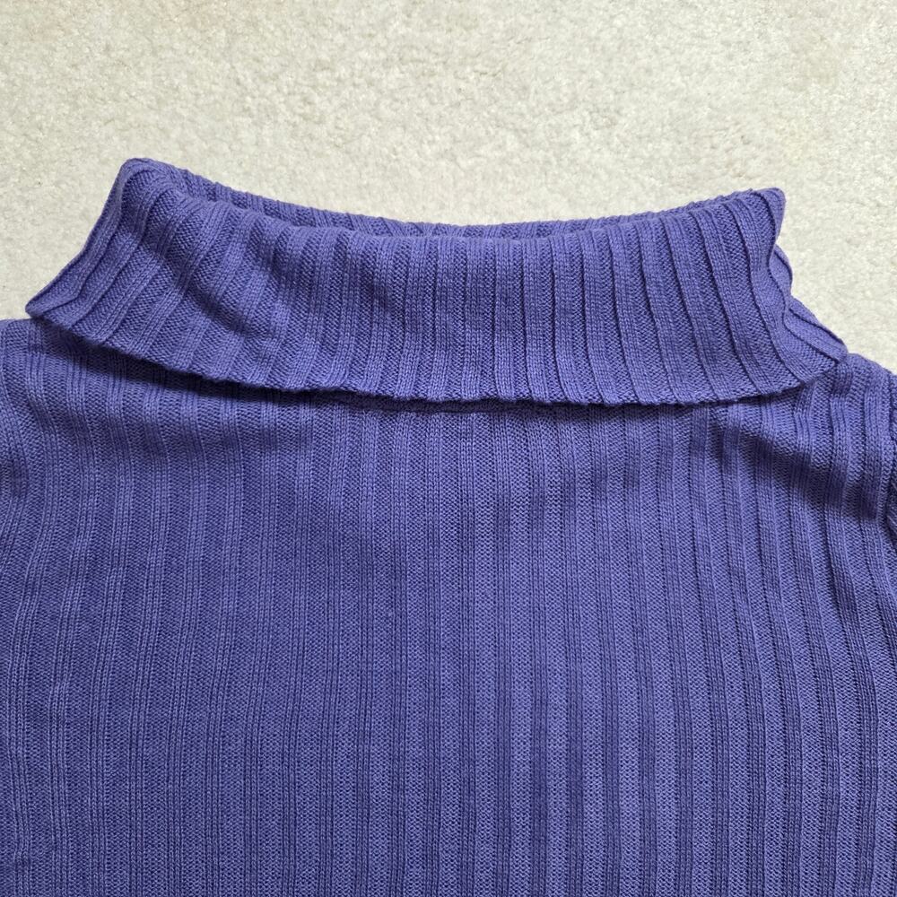 Salon Studio 3X Pullover Cowl Neck Tunic Sweater Long Sleeve Ribbed Knit Stretch - Picture 2 of 11